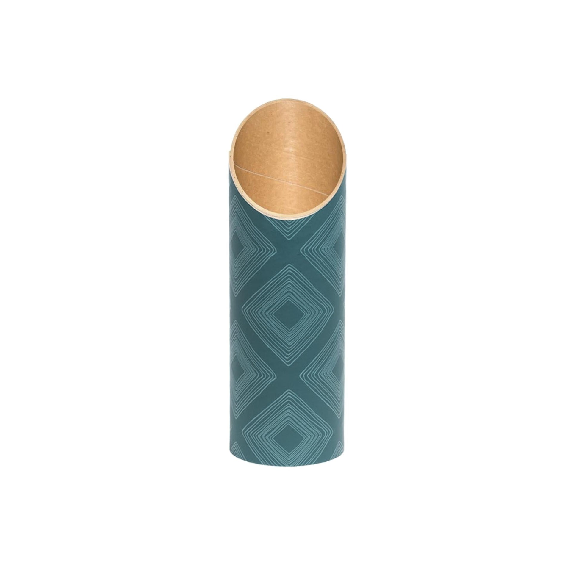 Rhombi Yoga Mat Tube Teal