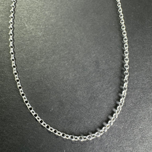 92.5% Sterling Silver Rolo Chain 2.1mm