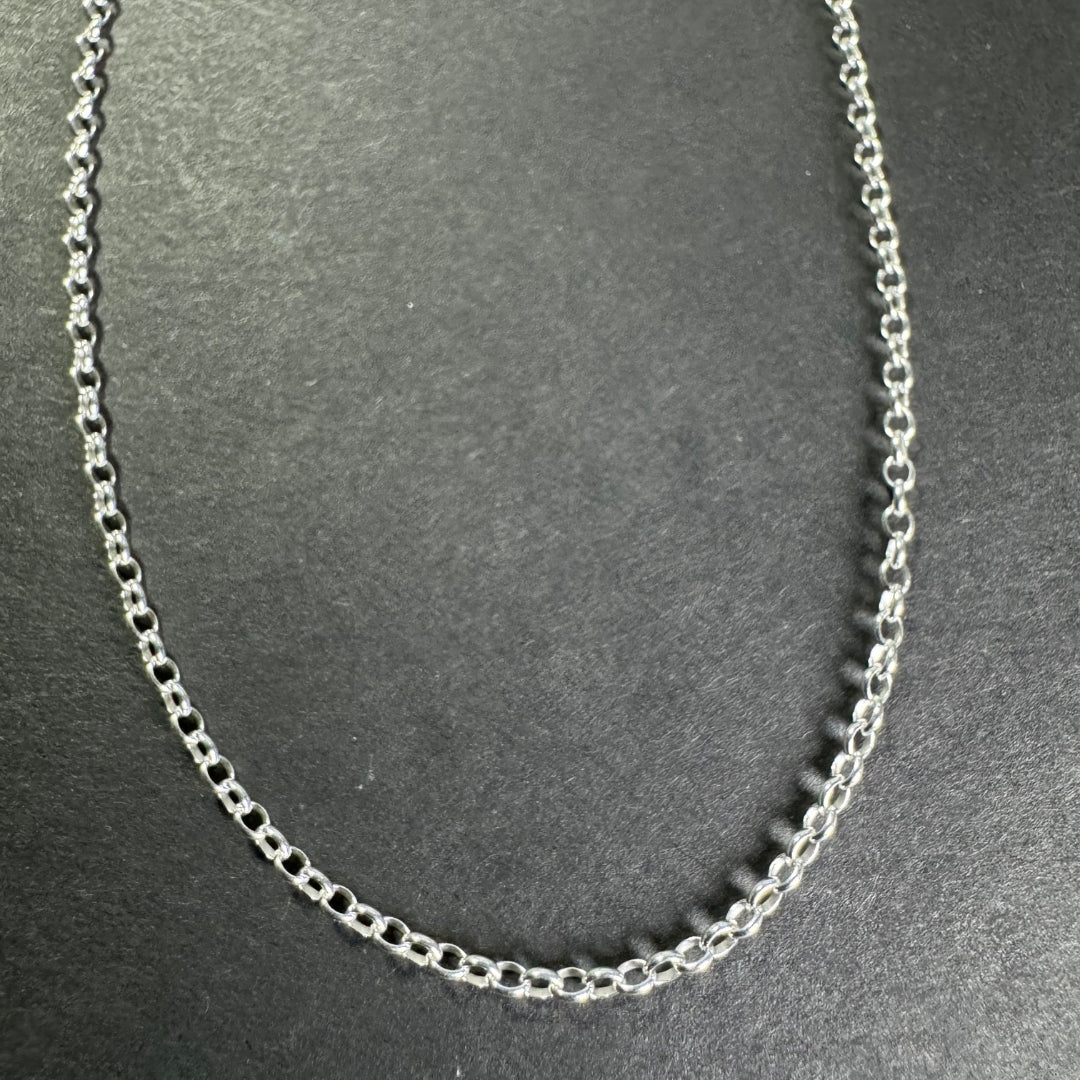 92.5% Sterling Silver Rolo Chain 2.1mm