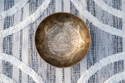 Root Chakra Medicine Buddha Art Bowl in C Bowl