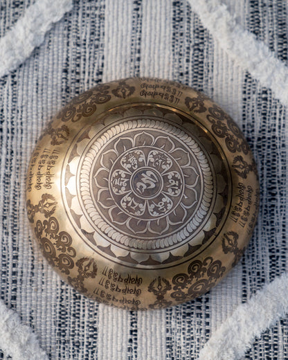 Root Chakra Singing Bowl in C Engraved Bottom