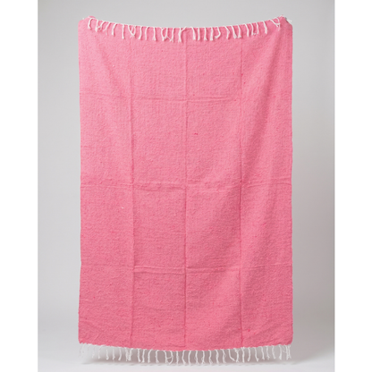 Pink Solid Baja Yoga Blanket Texture Detail