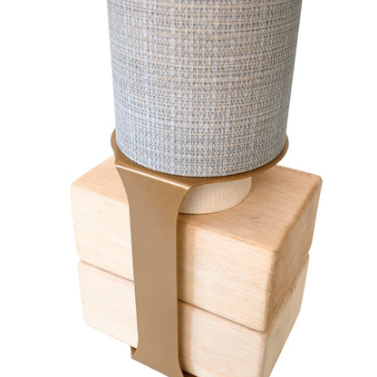 SeaWeave Yoga Mat Storage Tube Gold Stand Detail