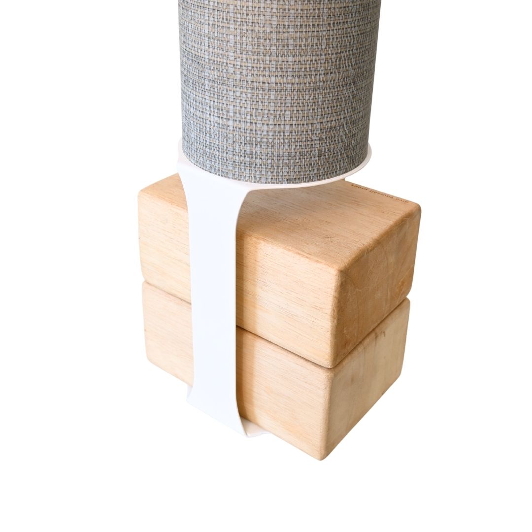 SeaWeave Yoga Mat Storage Tube White Stand Detail
