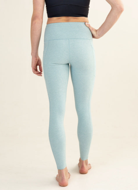 Seafoam Wander Pocket Yoga Pants Back
