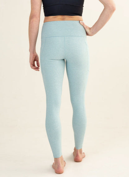 Seafoam Wander Pocket Yoga Pants Back