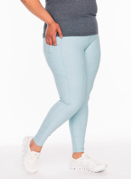 Seafoam Wander Pocket Yoga Pants Front