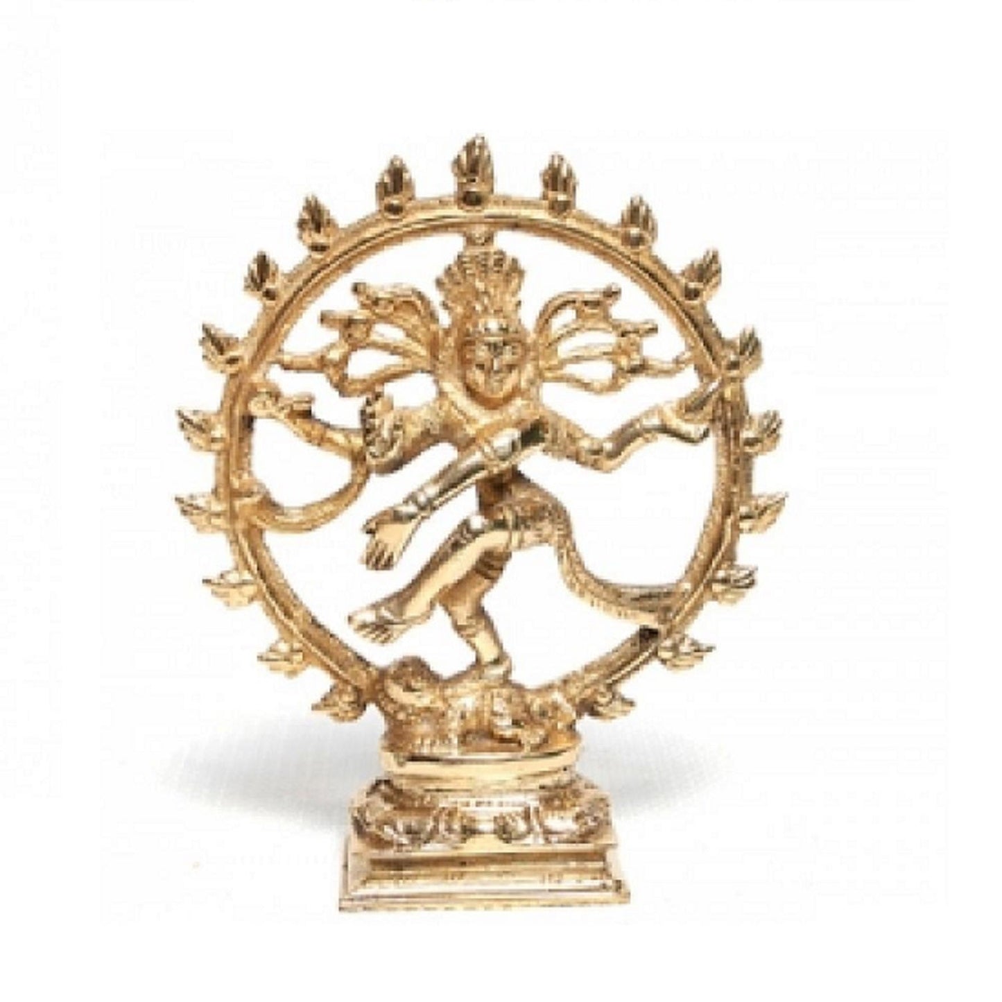 Dancing Shiva Statue Nataraj in Brass 6 inch Height