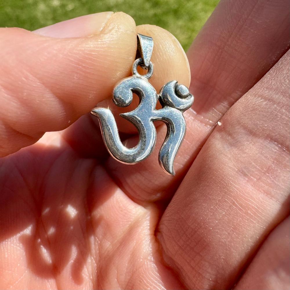 92.5% Sterling Silver OM Pendant