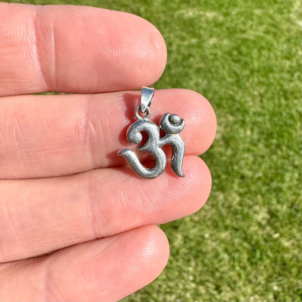 92.5% Sterling Silver OM Pendant