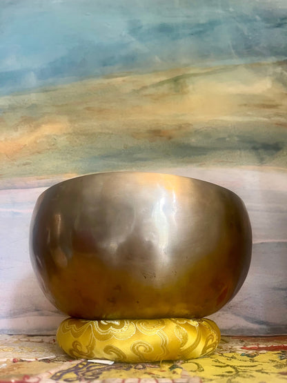Solar Plexus Singing Bowl in E Matte Lifestyle
