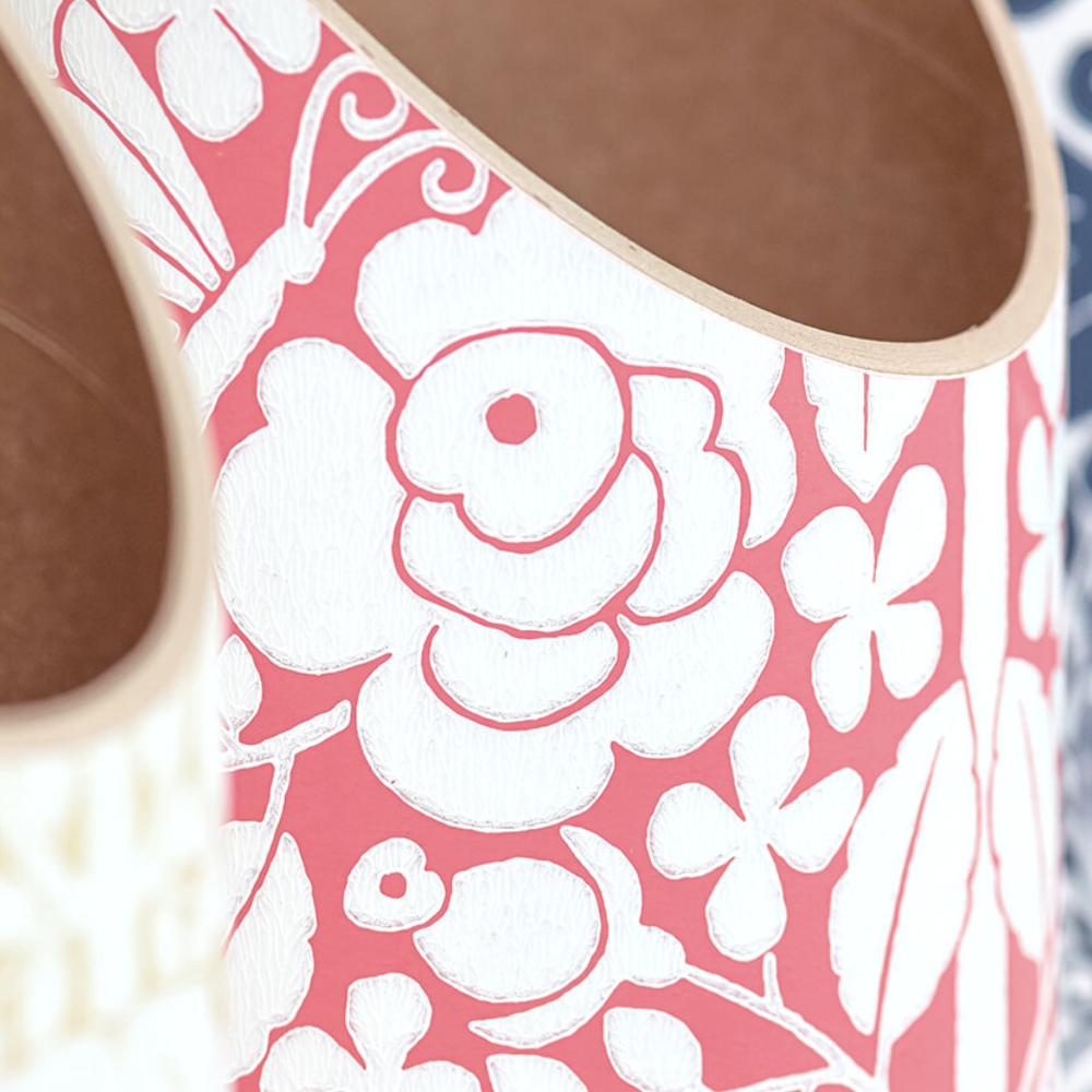Spring Fling Yoga Mat Tube Coral Pink Closeup