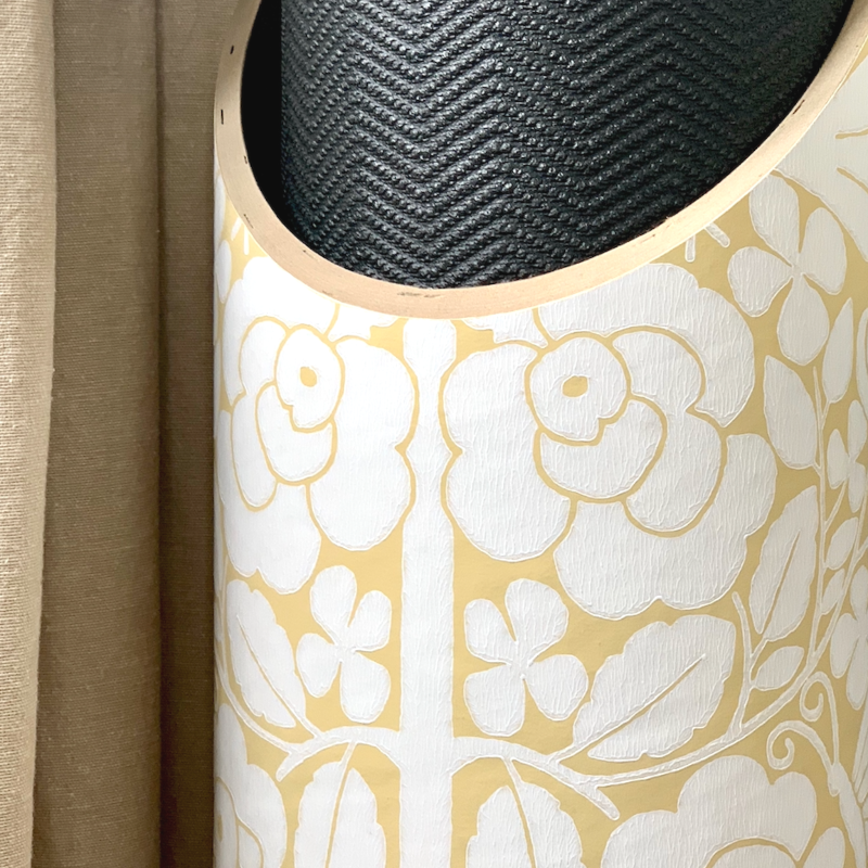Spring Fling Yoga Mat Tube Dijon Yellow Close Up