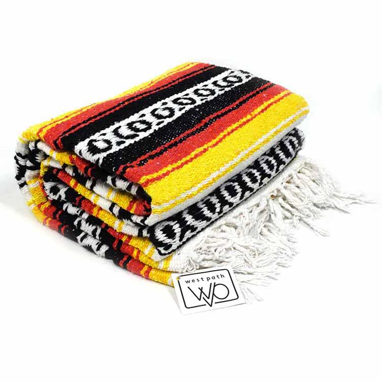 Sunflower Falsa Yoga Blanket Folded