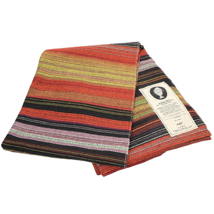 Sunrise Orange Povoa Yoga Blanket Angle Fold