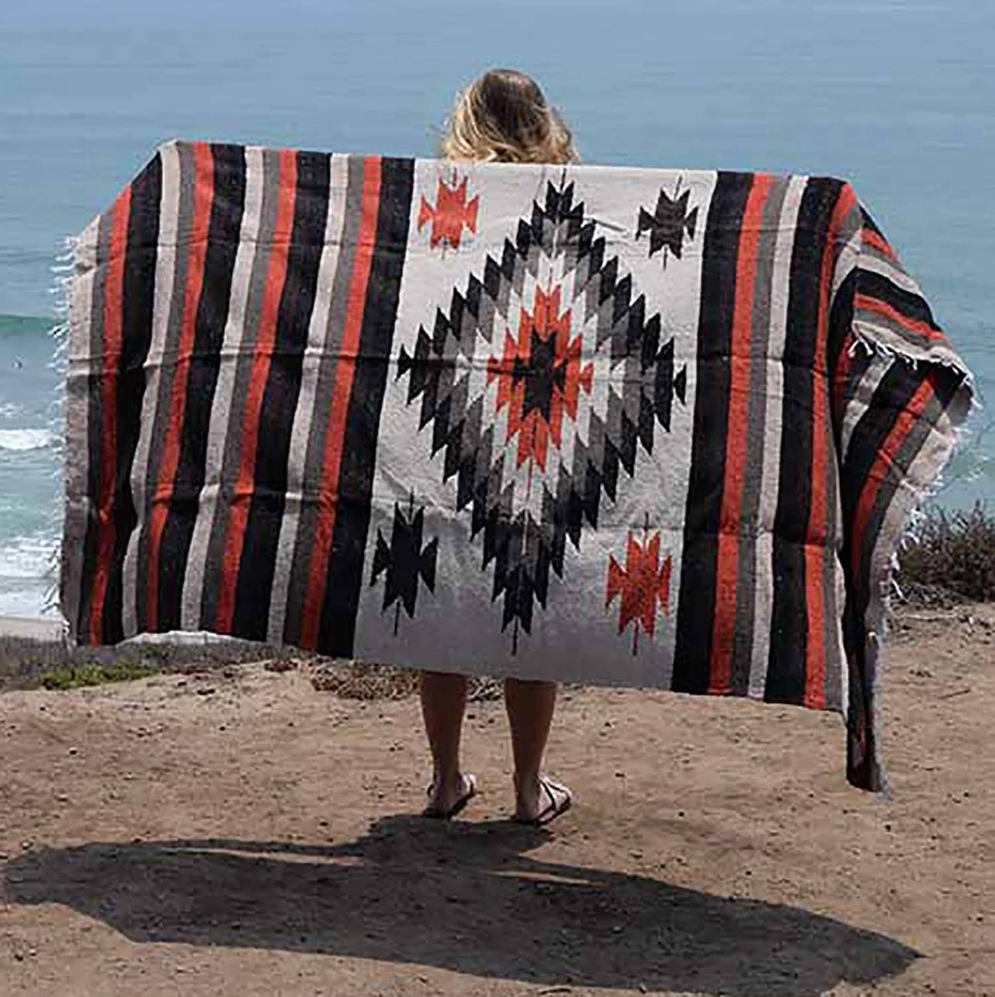 Tan Diamond Yoga Blanket Lifestyle Wrap