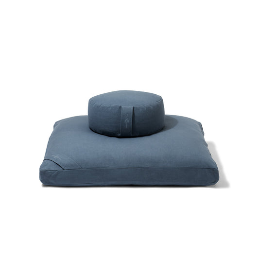 Teal Organic Meditation Cushion Set