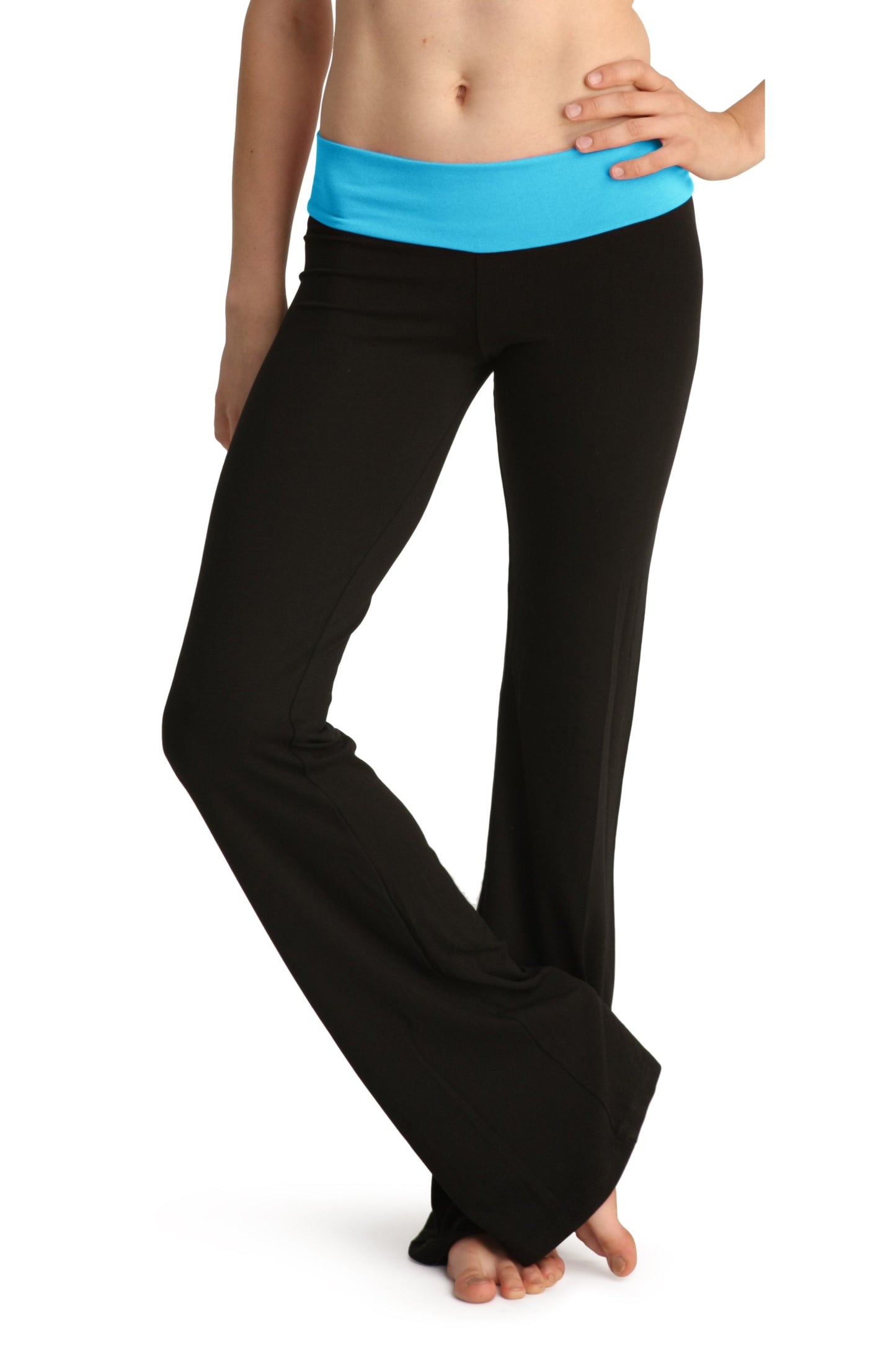 The Classic Women's Yoga Pants Blue Coral