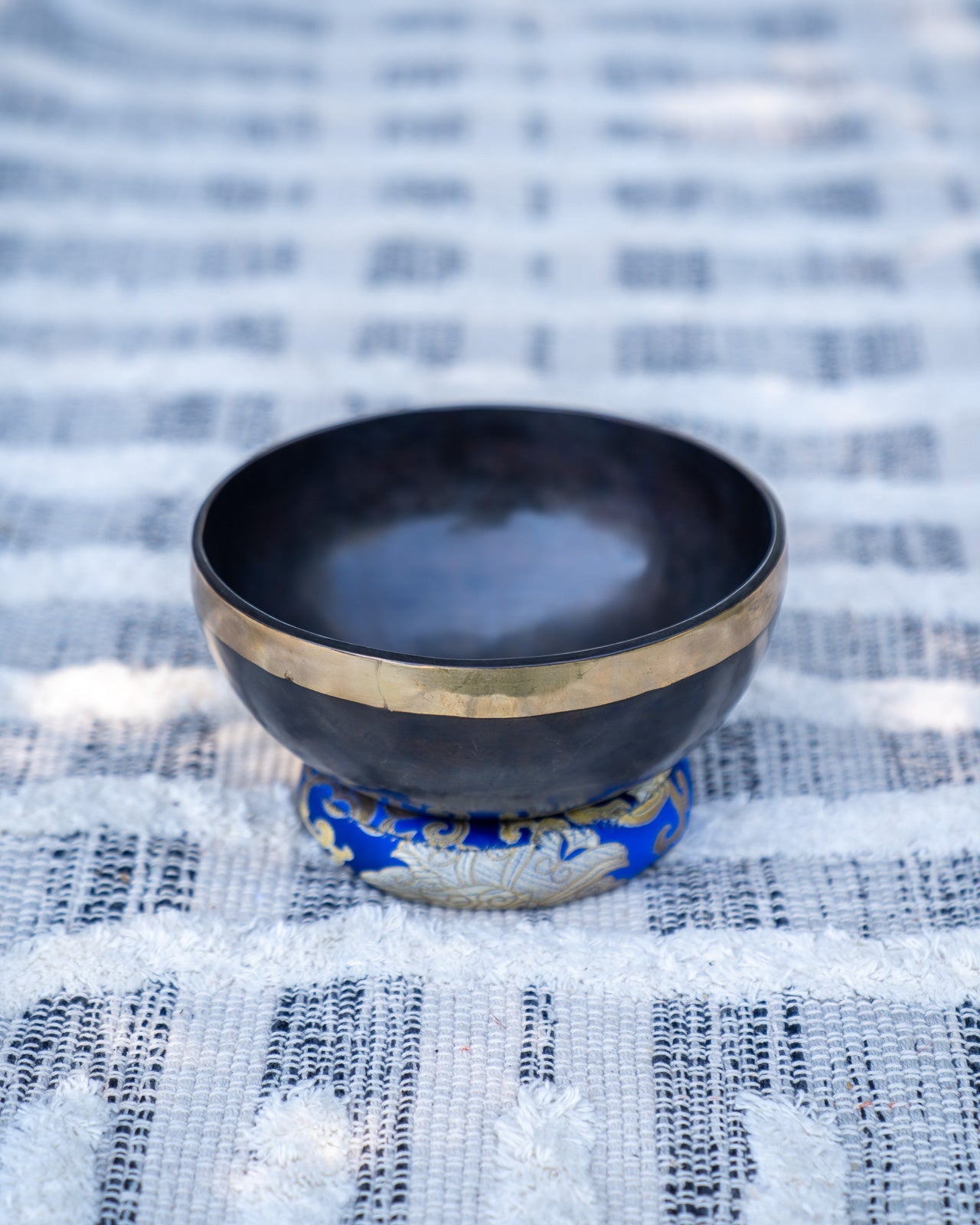 Third Eye Chakra Singing Bowl in A Chakra Mandala