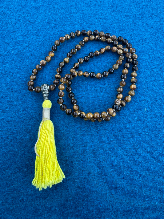 Tigers Eye 6mm Mala Prayer Beads