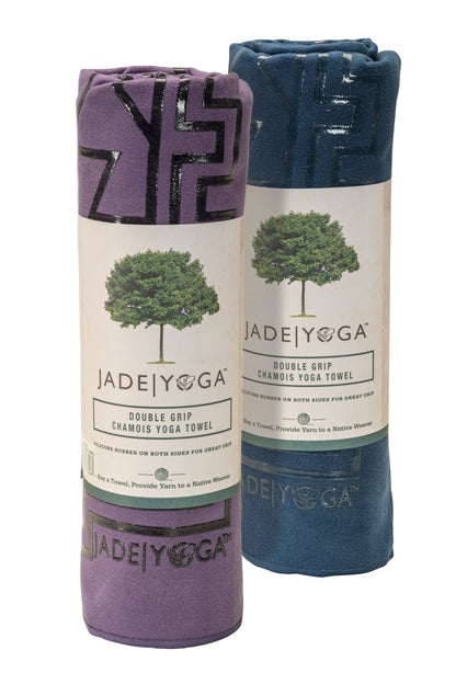 Double Grip Chamois Yoga Mat Towel Collection