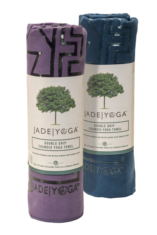 Double Grip Chamois Yoga Mat Towel Collection