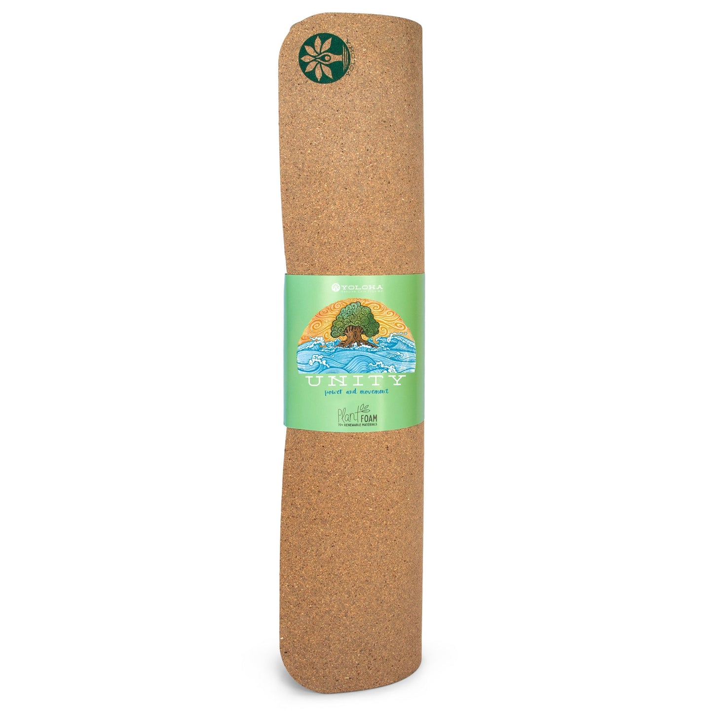 Unity Pro Cork Yoga Mat Rolled Up