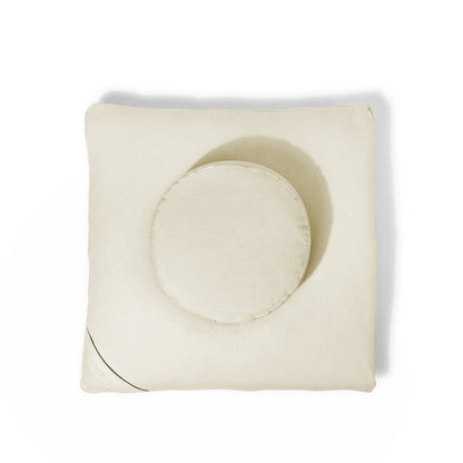 Vanilla Organic Meditation Cushion Set Top