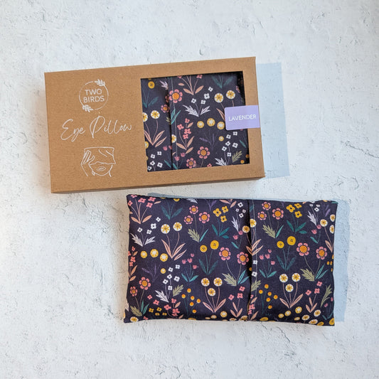 Wildflowers on Purple - Weighted Eye Pillow