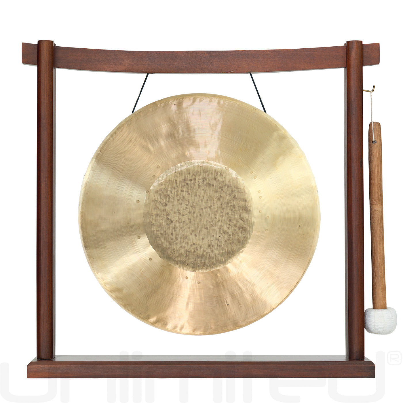 12" Gongs on Woodsonic Stand Tiger