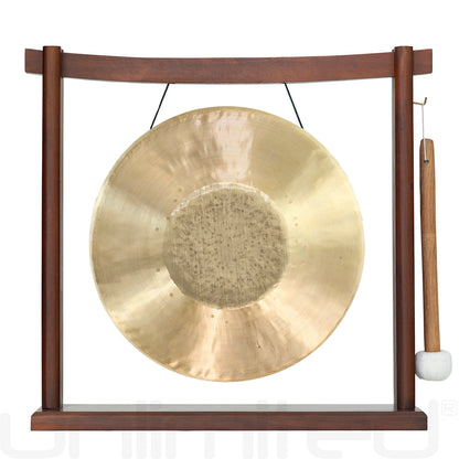 12" Gongs on Woodsonic Stand Tiger