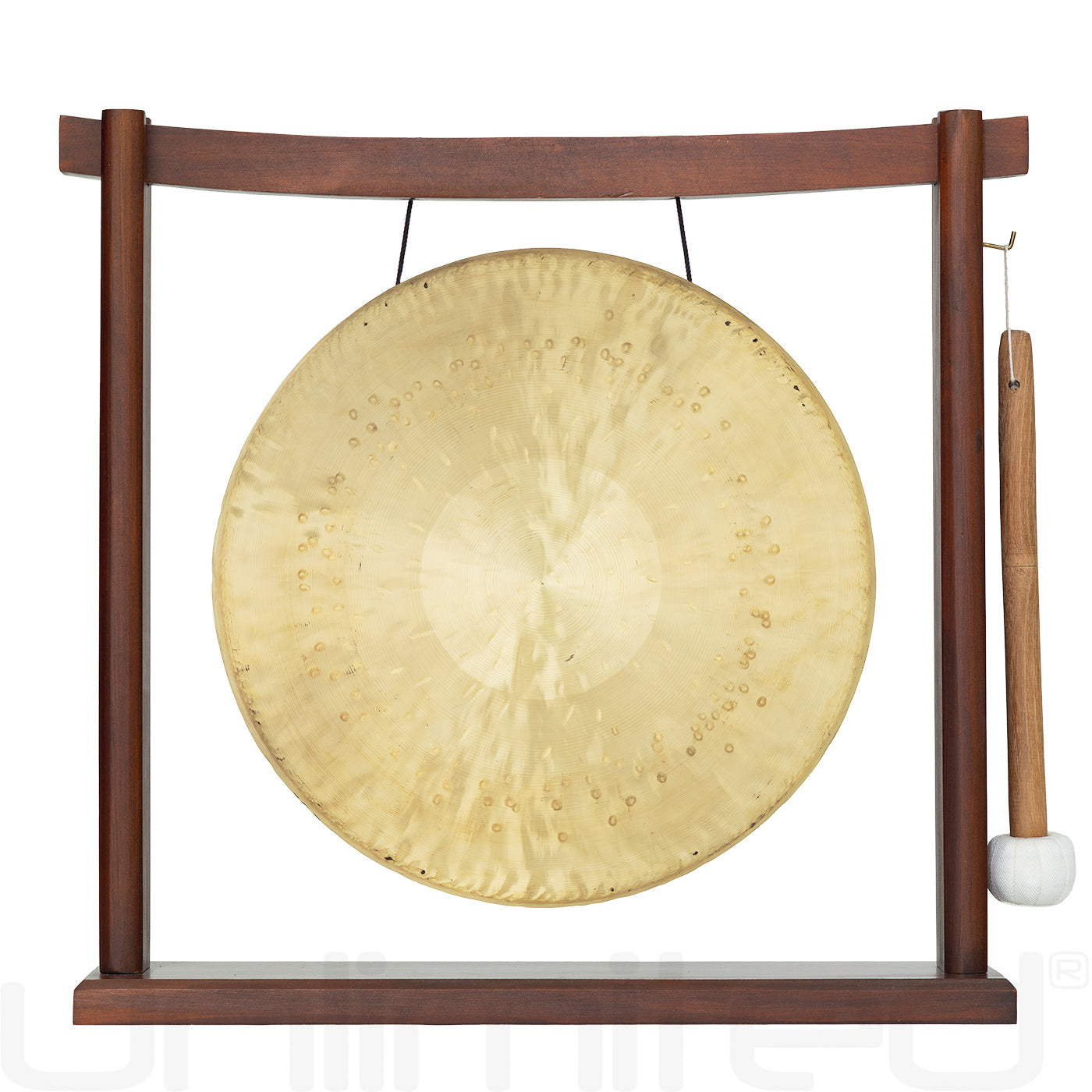12" Gongs on Woodsonic Stand White