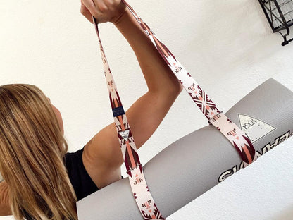 Yoga Mat Carrier Strap Pendleton White Sands In Use