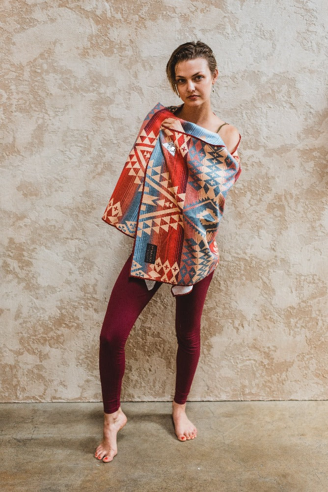 Yoga Mat Towel - Pendleton Canyonlands Yoga Teacher