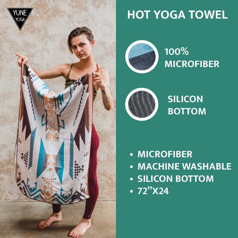 Yoga Mat Towel - Pendleton White Sands Features