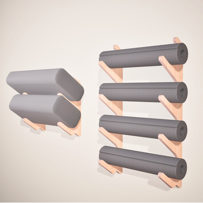 Yoga Mat Wall Organizer Rack Wall Mount