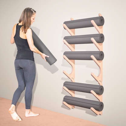 Yoga Mat Wall Organizer Rack Yoga Mats