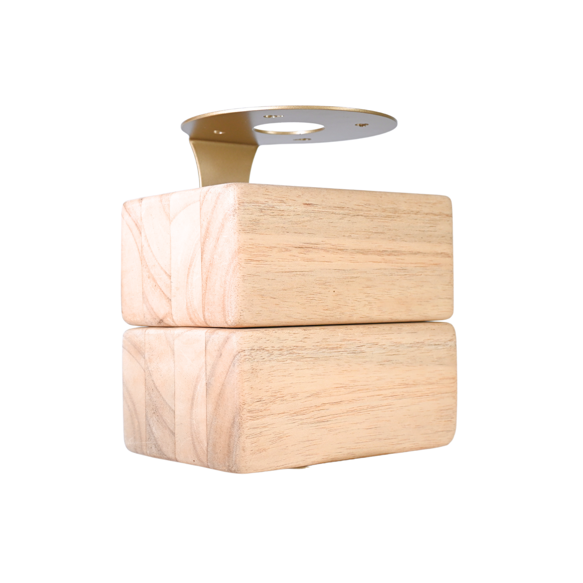 Homi Yoga Block Wall Bracket | Gold With 2 Blocks