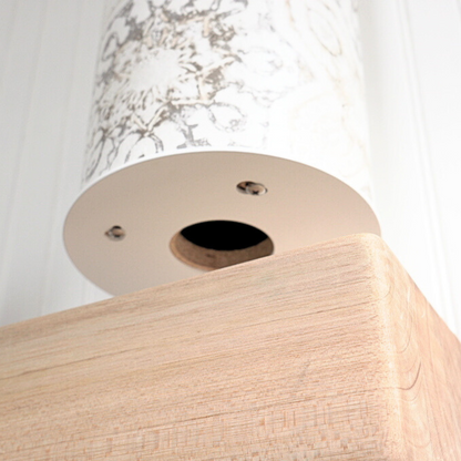 White Wall Bracket Connection for Star Crossed Storage Tube