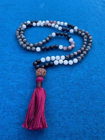 Traversing the In-between - 8mm Handcrafted Mala