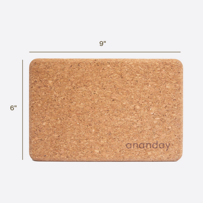 Ananday natural cork yoga block dimensions
