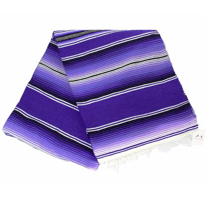 Purple Isla Serape Yoga Blanket