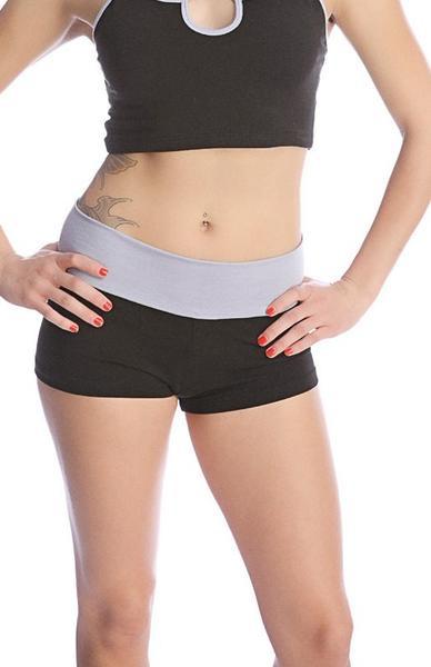 Bumble Yoga Shorts Slate Waistband