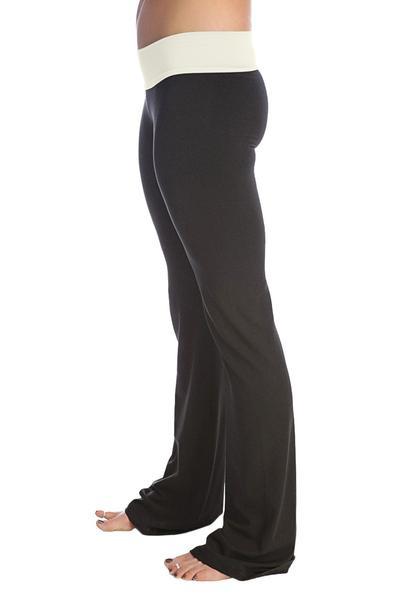 The Classic Women's Yoga Pants Ivory Side