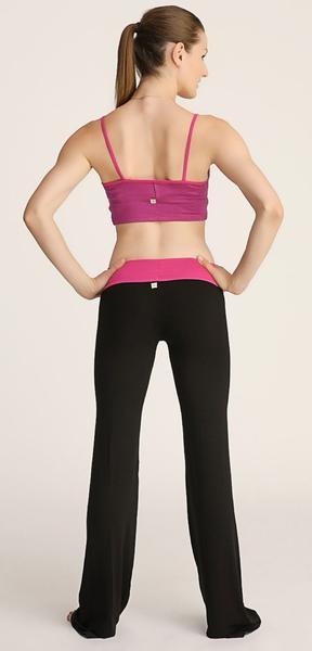 The Classic Women's Yoga Pants Cranberry Back