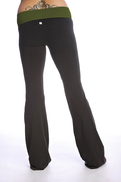 The Classic Women's Yoga Pants Forest Green Back