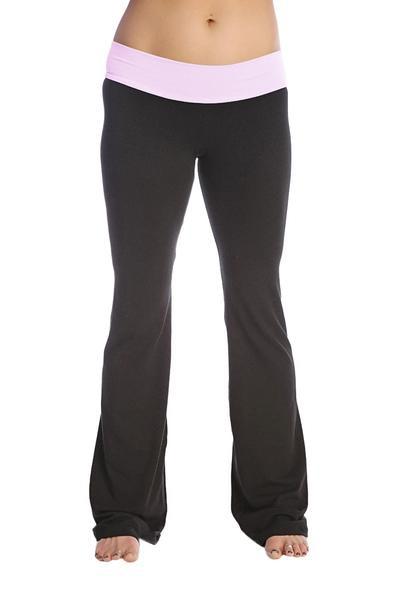 The Classic Women's Yoga Pants Pink Front