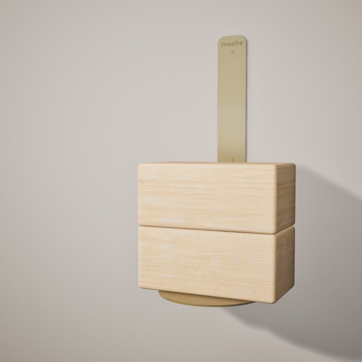 Yoke Yoga Block Wall Bracket | Gold