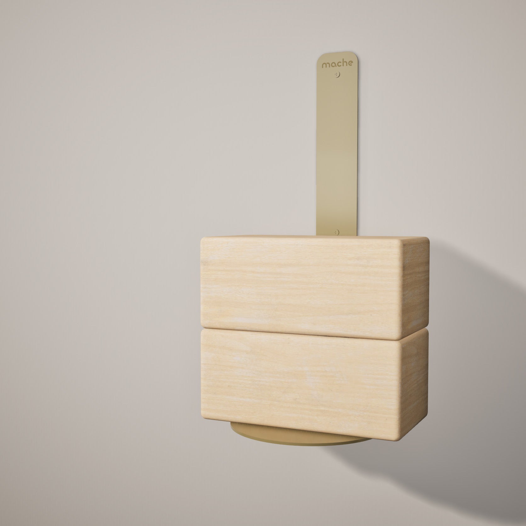 Yoke Yoga Block Wall Bracket | Gold