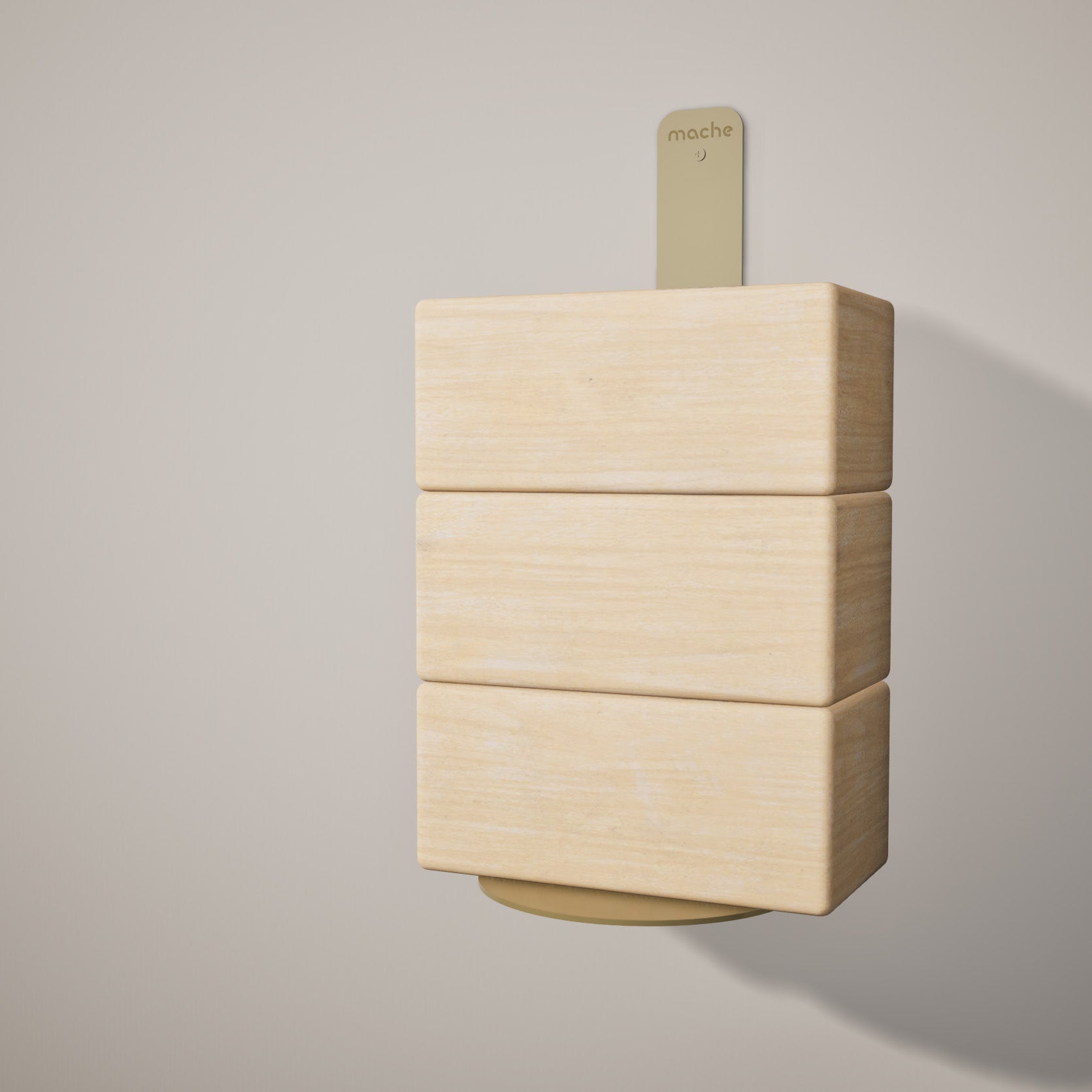 Yoke Yoga Block Wall Bracket | Gold